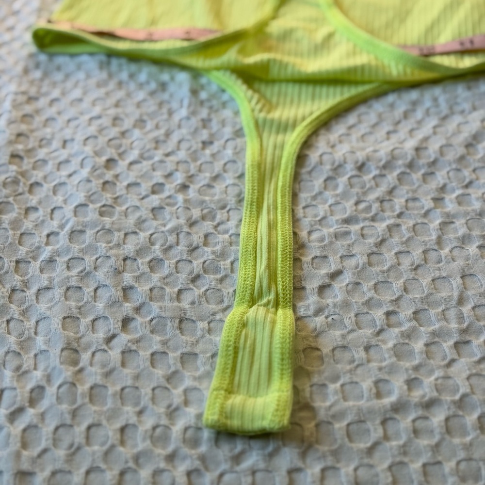 Elodie Light Green Ribbed Top - Picture 9 of 10